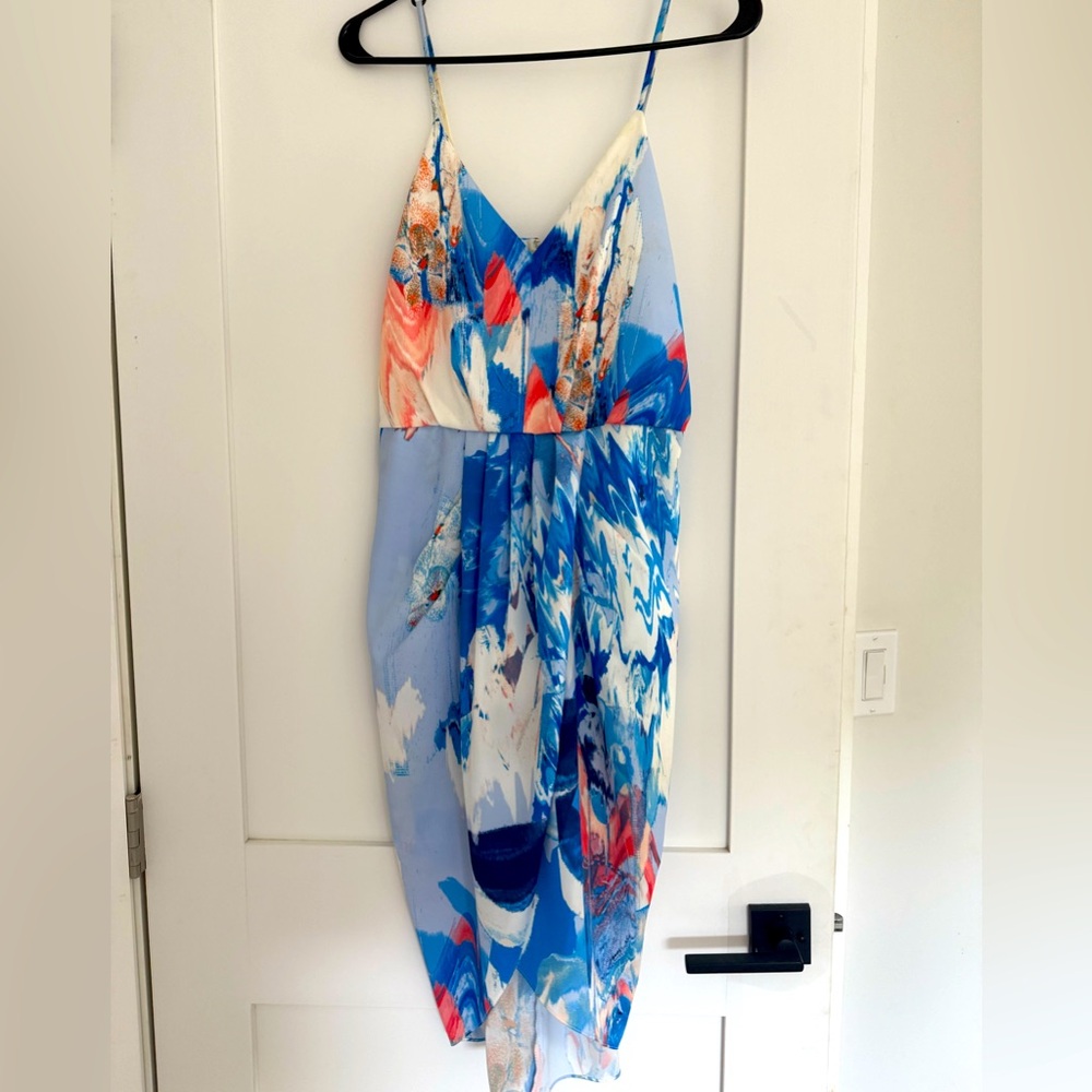 Chelsea28 Spaghetti Strap Faux Wrap Dress Size 2